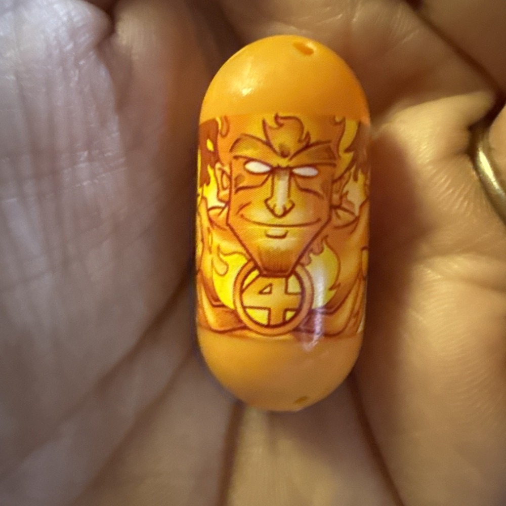 2010 Marvel Mighty Beanz - #18 Human Torch